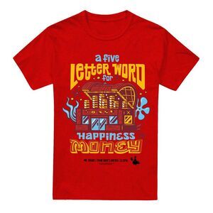 SpongeBob SquarePants Unisex Adult Money Mr Krabs T-Shirt / Red